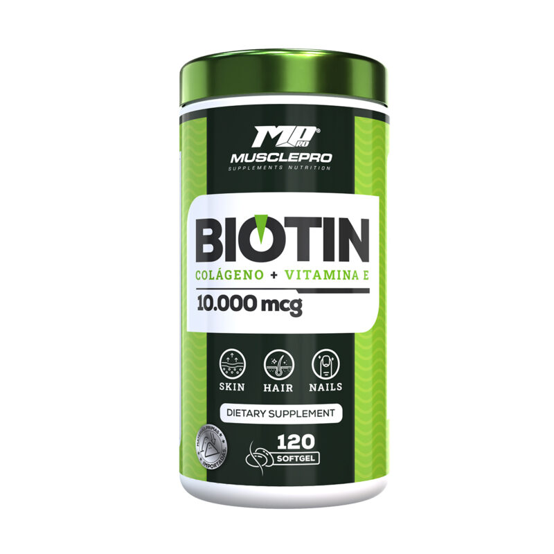 Biotina + Colageno Hidrolizado y vitamina e 120 capsulas