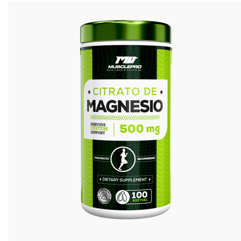 Citrato de Magnesio de 500mg 100 capsulas