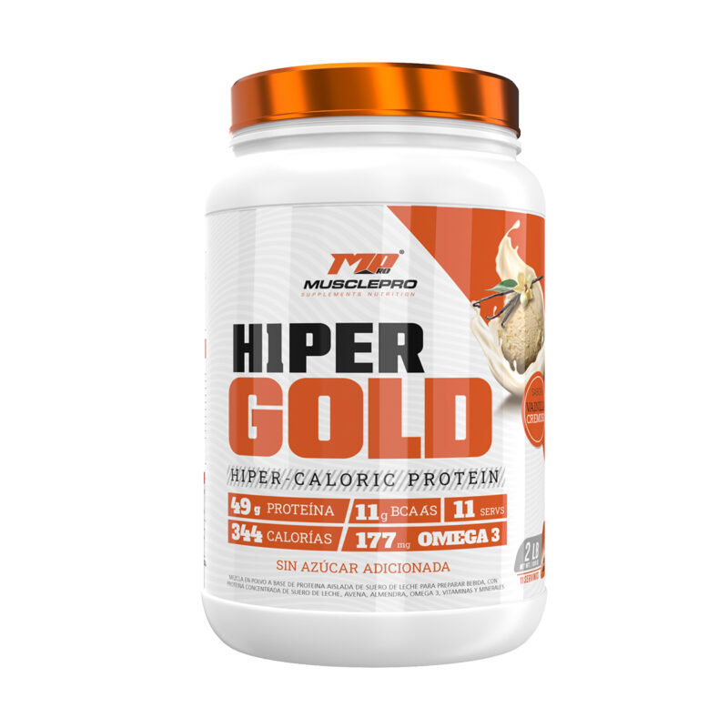 Proteína Hiper Gold de 2 lbs Vainilla