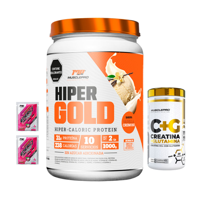 Combo Proteína HiperGold de 2 lbs + Creatina