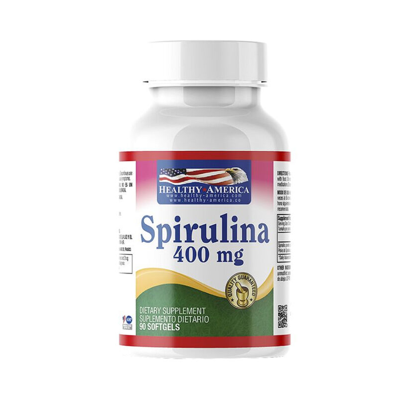 Spirulina x 400mg  softgels x 90 de healthy america